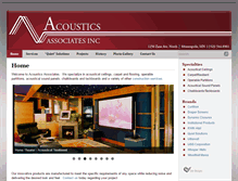 Tablet Screenshot of acousticsassociates.com